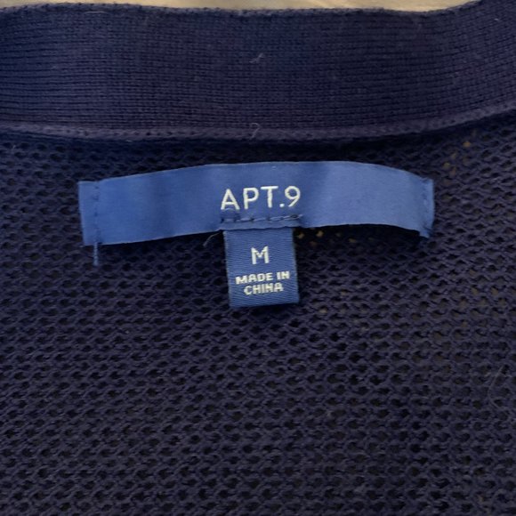 Apt. 9 | Purple Long-Sleeve Lightweight Sweater with Side Slit | Sz M - Picture 8 of 15